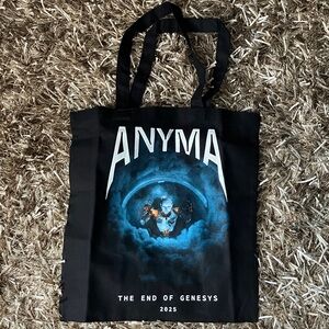Anyma 2025 Las Vegas Sphere Black Graphic Tote Bag